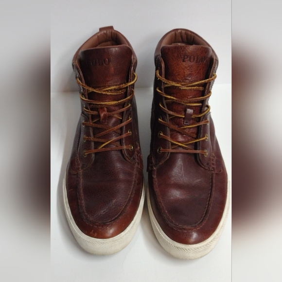 Polo Ralph Lauren Tavis Leather Boots Size 13 D 🔥 - Picture 7 of 12